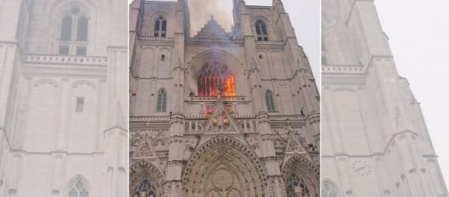 Francia, incendio nella cattedrale di Nantes: si temono danni.