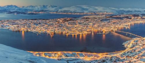 Tromso by night - this picture was taken by David Adair