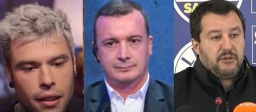 Fedez, Rocco Casalino e Matteo Salvini.