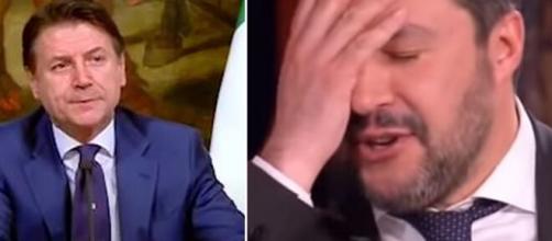 Giuseppe Conte e Matteo Salvini.
