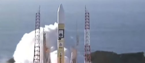 UAE launches probe 'Hope’ from Japan to Mars. [Image source/ABC News (Australia) YouTube video]