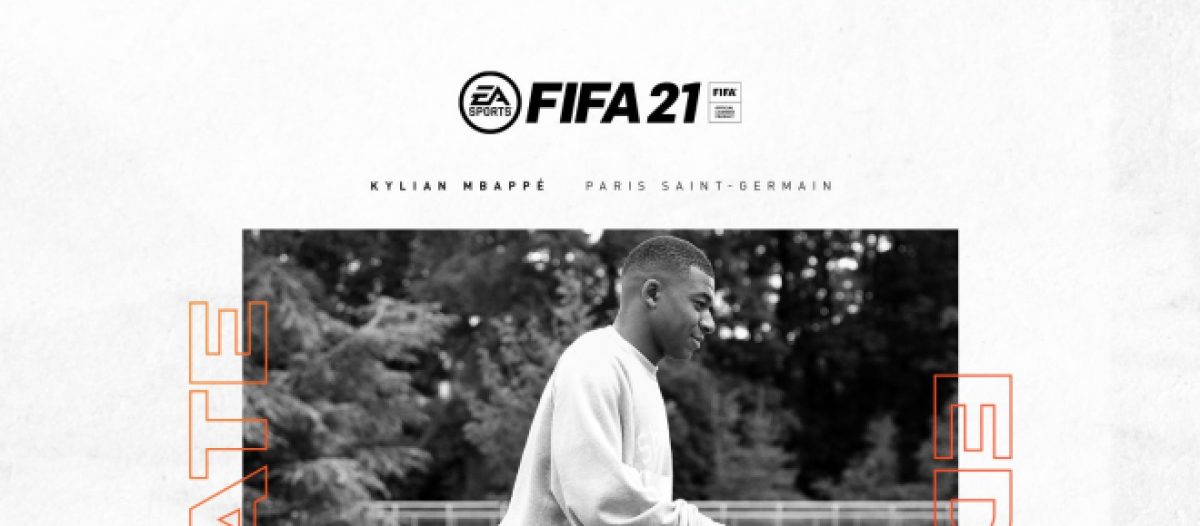 Mbappé sur la jaquette de FIFA 21
