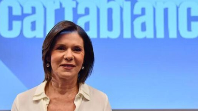 La conduttrice di Cartabianca, Bianca Berlinguer.