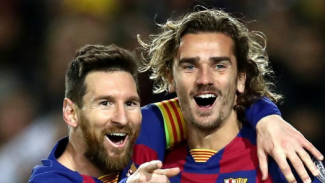 Lionel Messi e Antoine Griezmann.