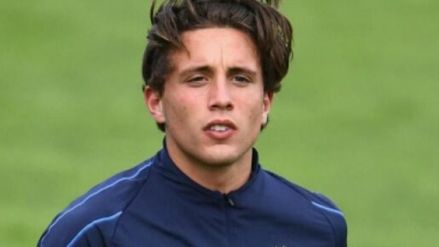 Luca Pellegrini, terzino della Juventus attualmente in prestito al Cagliari.