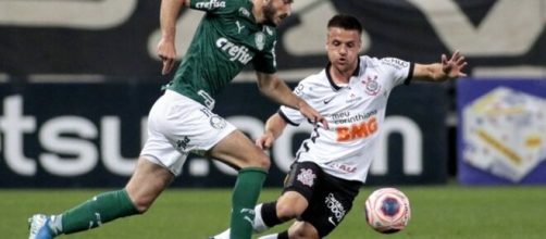O Palmeiras está na segunda colocação do grupo B com 19 pontos. (Divulgação/Rodrigo Coca/Agência Corinthians)