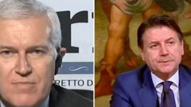 Maurizio Belpietro e Giuseppe Conte.