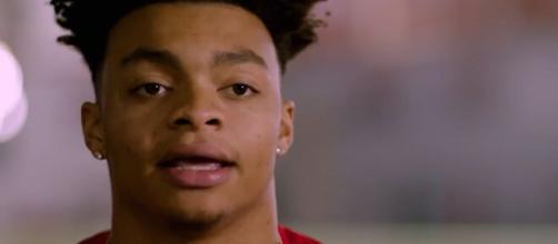 Ohio State Buckeyes QB Justin Fields moves closer to join Jaguars as per the reports. [Image Source: Big Ten Network/YouTube]