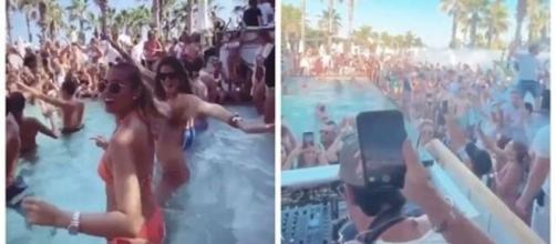 Une immense pool party a été organisé du côté de Saint-Tropez et créé la polémique - Photo capture d'écran Twitter et Facebook