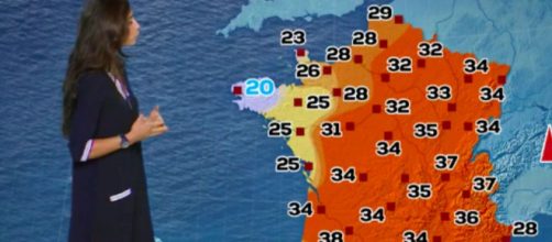 Ce vendredi 31 juillet devrait être la journée la plus chaude du mois de juillet, - image capture d'écran météo TF1