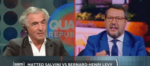 Il filosofo francese Bernard Henry Lévy critica Matteo Salvini in un'intervista alla Stampa.