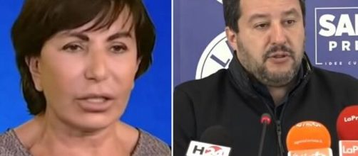 Maria Rita Gismondo e Matteo Salvini.