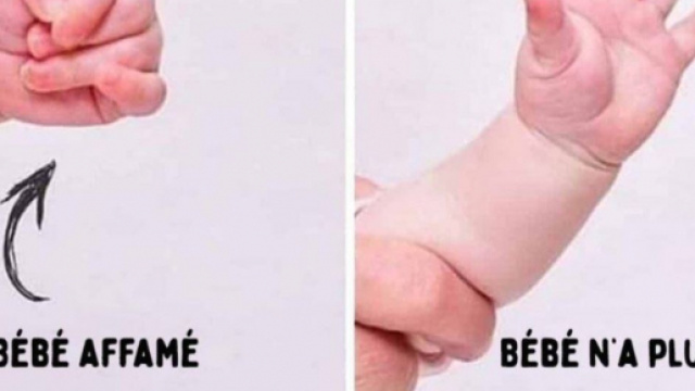 Comprendre le langage corporel de son bébé - Photo montage