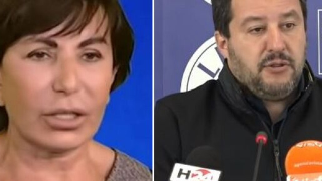 Maria Rita Gismondo e Matteo Salvini.