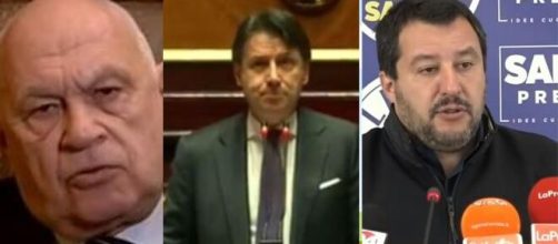 Carlo Nordio, Giuseppe Conte e Matteo Salvini.