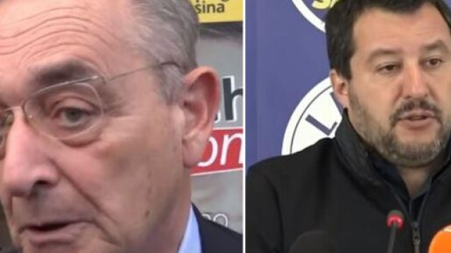 L'avvocato Carlo Taormina e Matteo Salvini.