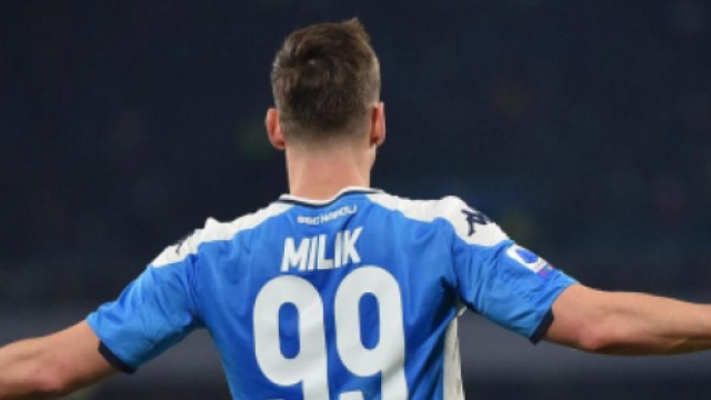 Arkadiusz Milik, attaccante del Napoli.