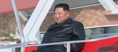 Kim Jong-un, leader of North Korea, unveils new mountain resort. [Image source/On Demand News YouTube video]