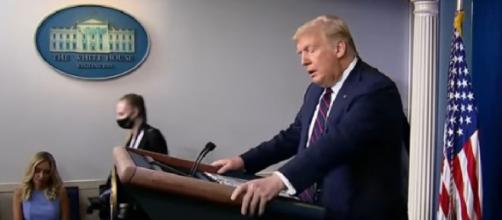 Donald Trump suggests election be postponed, Congress disagrees. [Image source/NBC News YouTube video]