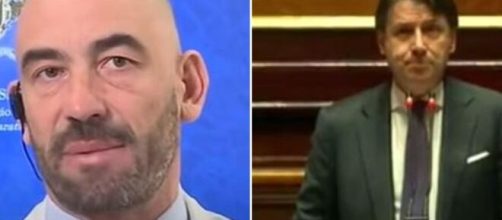 L'infettivologo Matteo Bassetti e Giuseppe Conte, premier di un governo che ha prolungato lo stato d'emergenza.