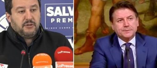 Matteo Salvini e Giuseppe Conte.