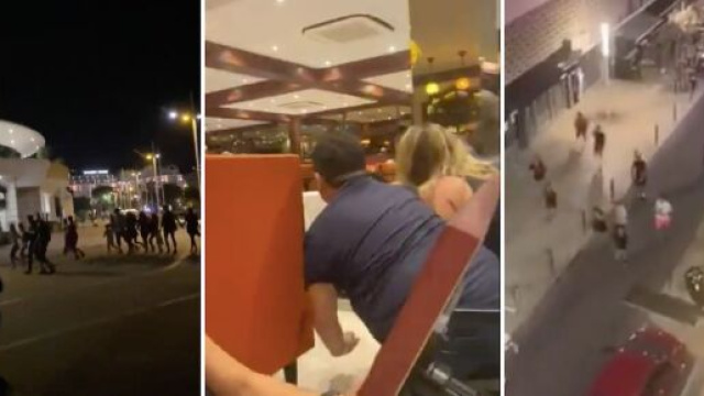 Un vent de panique dans la soirée à Cannes pour ces touristes après cette rumeur de fusillade, source : capture - Twitter)