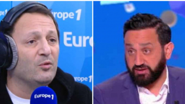 Arthur et Cyril Hanouna s'écharpent sur Twitter. Credit: Europe 1/C8 Capture