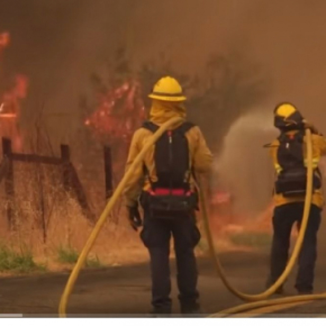 Northern California wildfires evening update August 19, 2020. [Image source/ABC10 YouTube video]