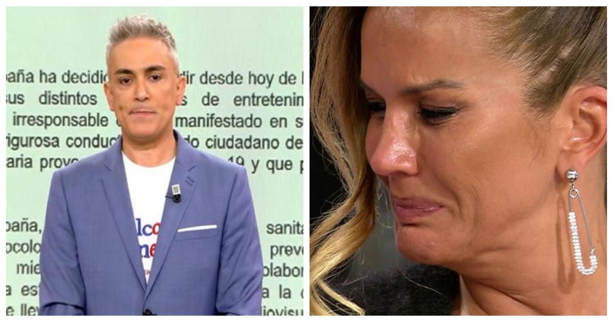 Kiko Hernández, a punto de llorar tras anunciar el despido 