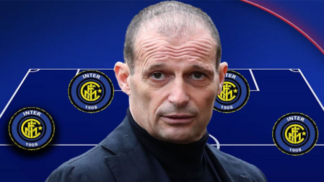 Allegri se arrivasse all'Inter potrebbe puntare sul modulo 4-3-1-2.