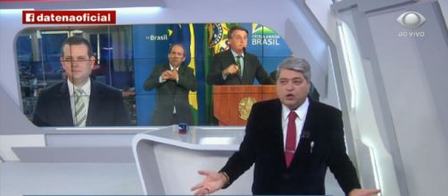 Datena critica Bolsonaro. (Reprodução/Band)