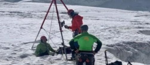 Monte Rosa: turista resta in un crepaccio per due giorni, salvata.