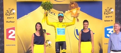 Fabio Aru in maglia gialla al Tour de France 2017