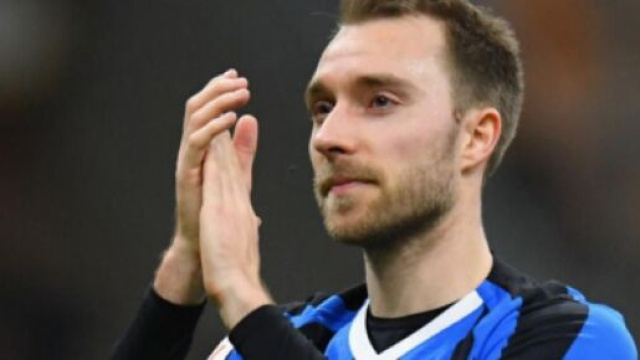 Christian Eriksen, centrocampista dell'Inter.
