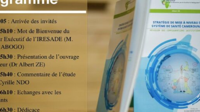 L'ouvrage du Dr Albert Ze : Strat&eacute;gie de mise &agrave; niveau du syst&egrave;me de sant&eacute; camerounais (c) Albert Ze