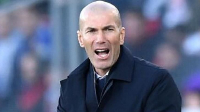 Zinedine Zidane, tecnico del Real Madrid.