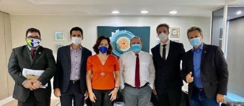 Ministro recebe defensores da ozônioterapia. (Reprodução/Redes Sociais)