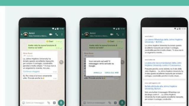Whatsapp per segnalare eventuali le fake news utilizzerà a breve una lente di ingrandimento.