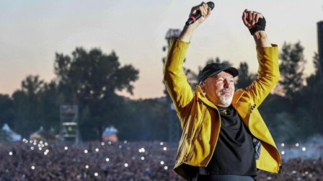 Vasco Rossi durante il concerto di Modena Park nel 2017