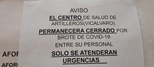 El centro de salud de Artilleros de Vicálvaro cierra por un brote en el personal