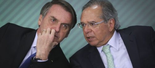 Presidente Jair Bolsonaro e ministro Paulo Guedes. (Arquivo Blasting News)