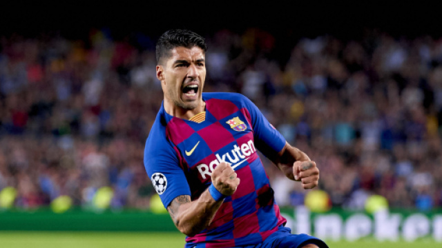 Luis Suarez con la maglia del Barcellona.