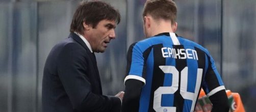 Antonio Conte e Christian Eriksen: il futuro del danese all'Inter è ancora incerto.