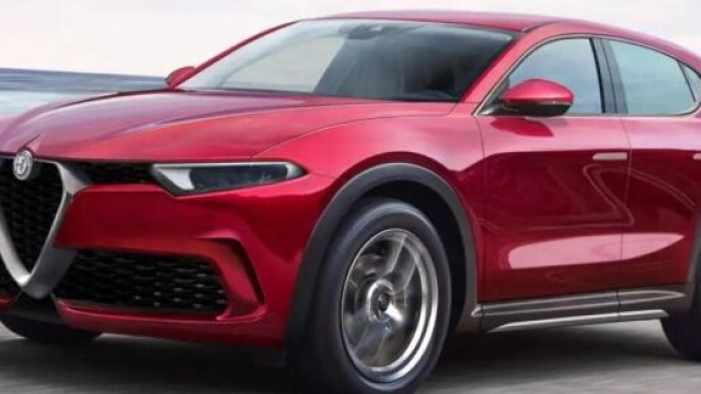 Teaser del futuro B-SUV Alfa Romeo 'Brennero'.