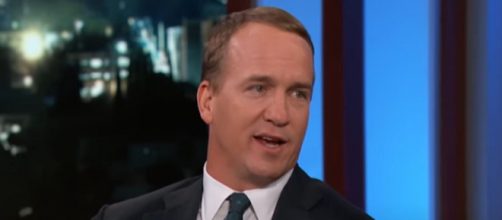 Manning retired in 2016 after winning two Super Bowl rings. [Image Source: Jimmy Kimmel Live/YouTube]
