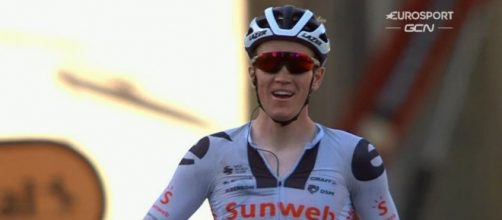 Soren Kragh Andersen, vincitore della tappa di Lione del Tour de France.