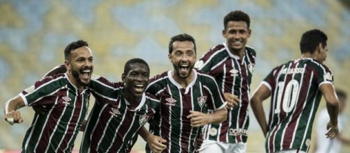 Nenê fez dois gols para o Tricolor e liderou sua equipe durante o confronto. (Arquivo Blasting News)