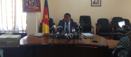 Le Ministre de l'Administratrion Territoriale du Cameroun Paul Atanga Nji (c) MINAT