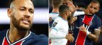 Photogallery - Crachat de Di Maria, insulte raciste d'Alvaro, scandales durant le match PSG contre Marseille
