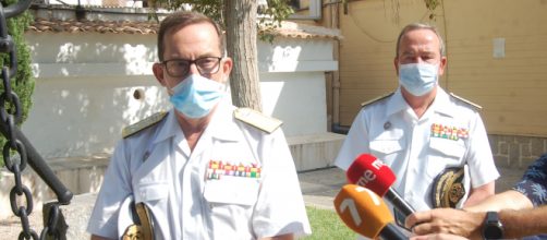 El almirante Martorell, jefe de la flota, expone los problemas que para la Armada ha supuesto el Coronavirus